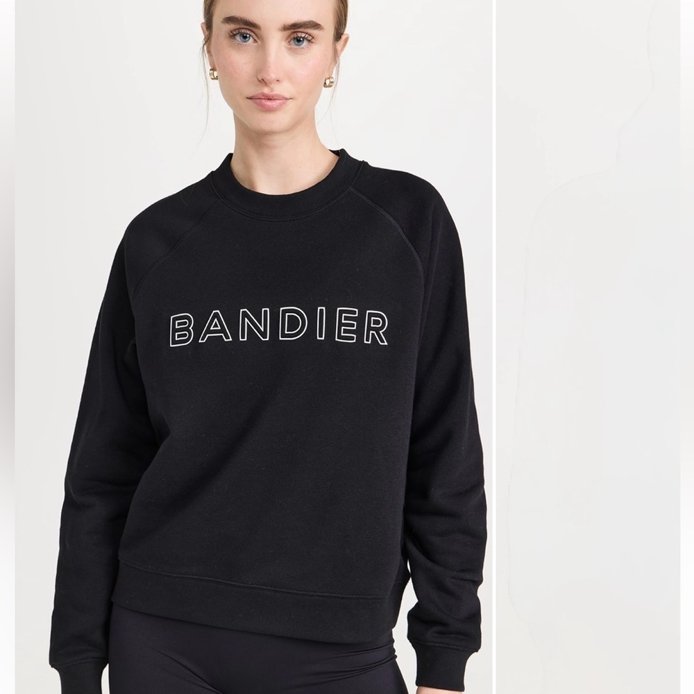 BANDIER Logo Crewneck Sweatshirt
BLACK AND WHITE SIZE S SMALL PRE OWNED